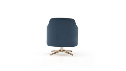 Allegra Armchair with Metal Swivel Leg