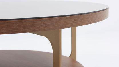 Table centrale dorée