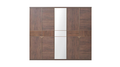Armoire 5 portes dorée
