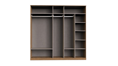 Armoire 5 portes dorée