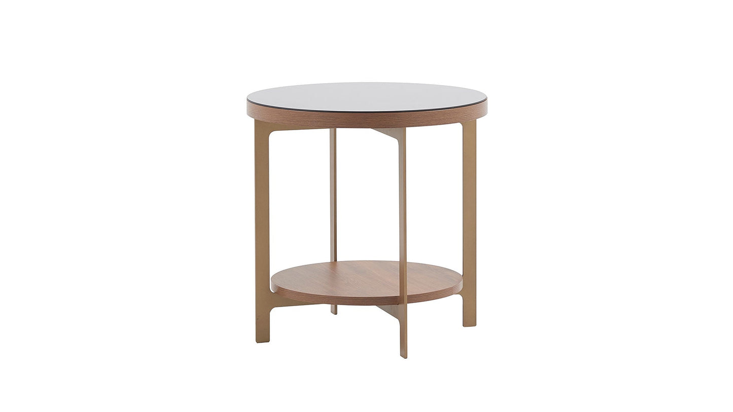 Table d'appoint dorée