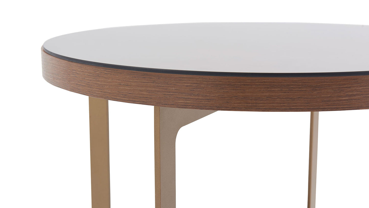 Table d'appoint dorée