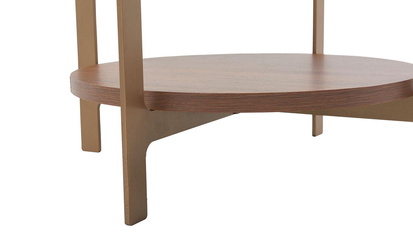 Table d'appoint dorée