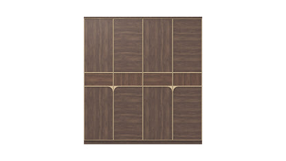 Armoire dorée à 4 portes