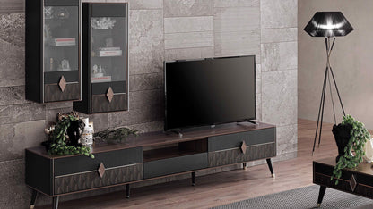 Module inférieur du meuble TV Diamond - 210 cm