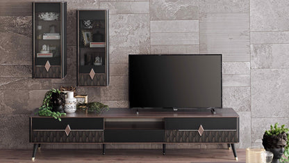 Module inférieur du meuble TV Diamond - 210 cm