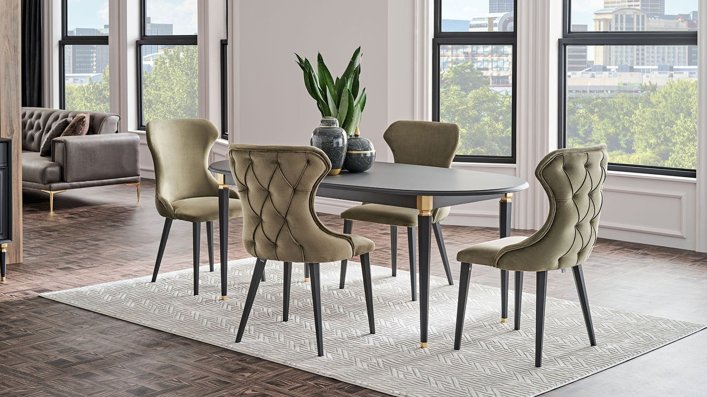 Table à manger ovale Lorenta