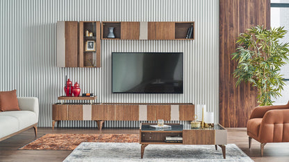 Module inférieur de meuble TV Likya - 90 cm