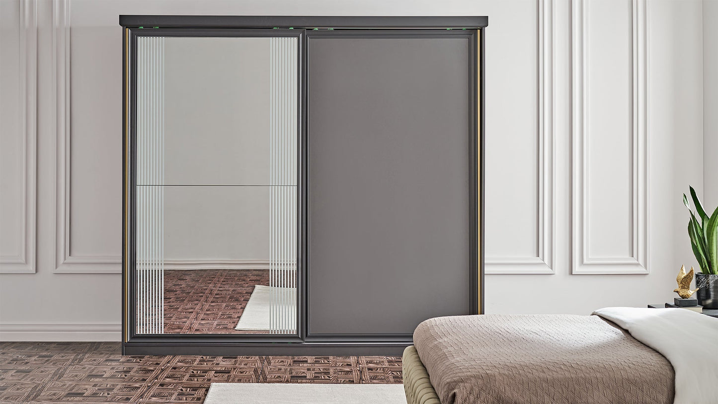 Armoire coulissante Lorenta à 2 portes