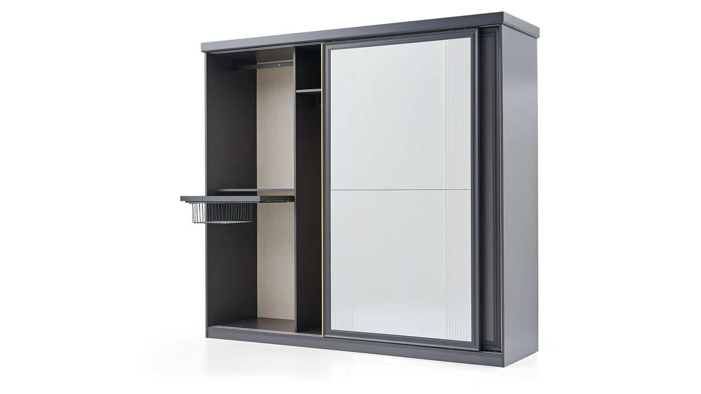 Armoire coulissante Lorenta à 2 portes