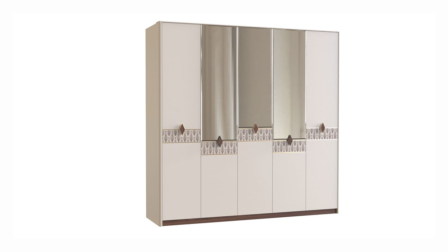 Armoire 5 portes Diamond Pure