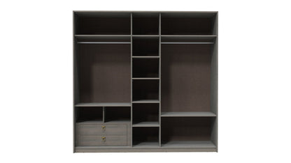 Armoire Hector 5 portes avec miroir