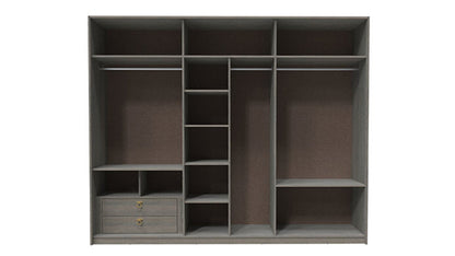 Armoire Hector 6 portes avec miroir