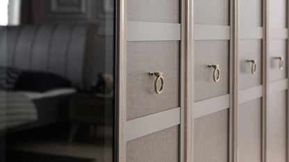 Armoire Hector 6 portes avec miroir