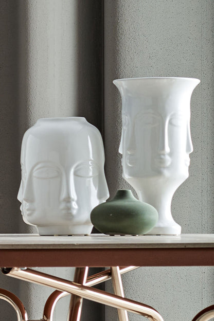 Zeus White Vase
