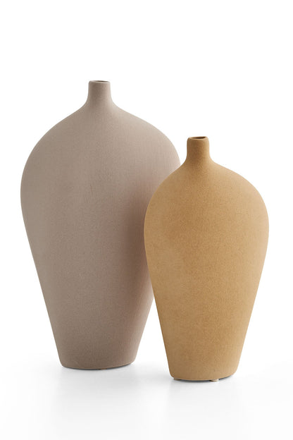 Athena 2 Pieces Yellow Vase Set
