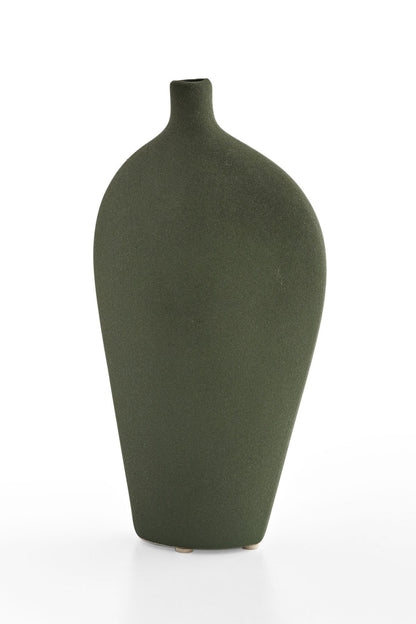 Athena 2 Pieces Green Vase Set