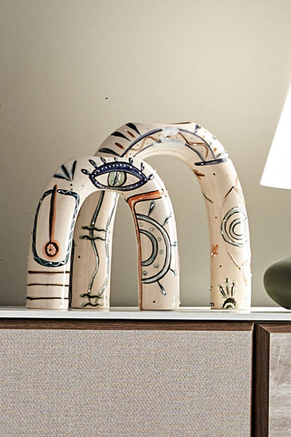 Ensemble de vases faits à la main