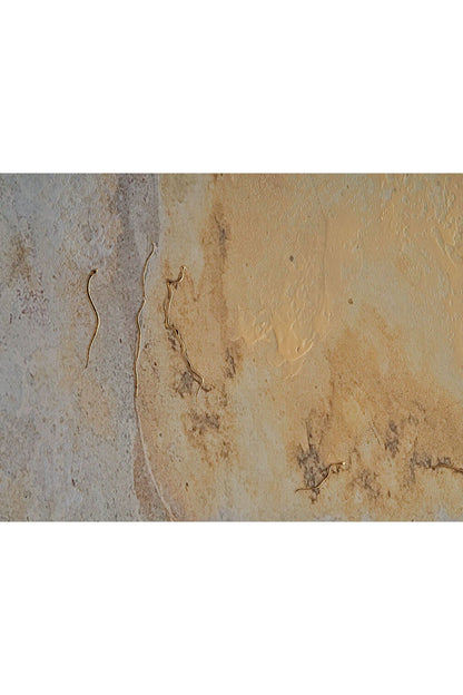 Peinture crème marbrée