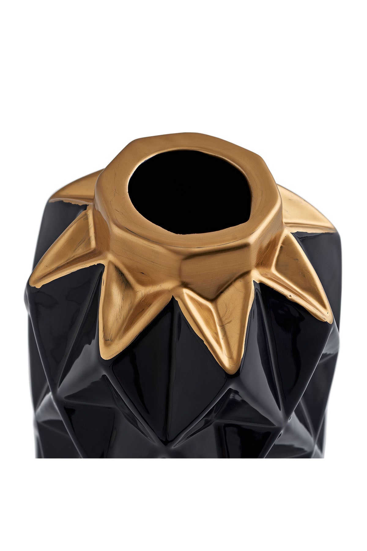 Grand vase bleu foncé