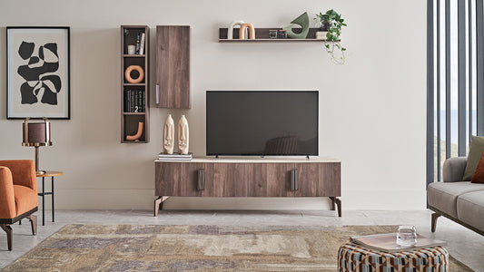 Module d'étagère supérieure pour meuble TV Piero