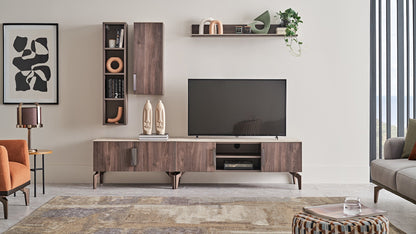 Module inférieur du meuble TV Piero - 140 cm