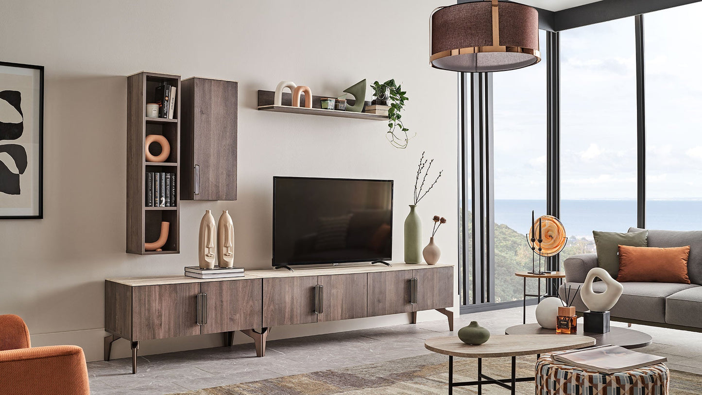 Module inférieur du meuble TV Piero - 180 cm
