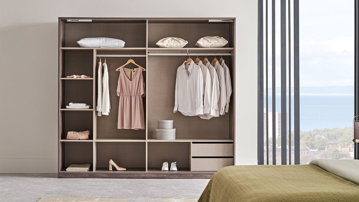Armoire coulissante à 2 portes Piero