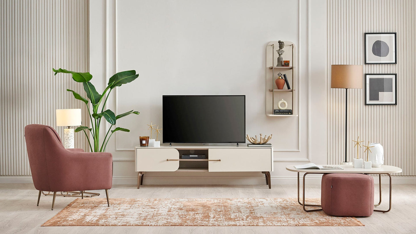 Module inférieur du meuble TV Milena - 180 cm