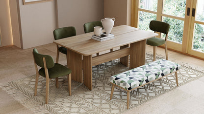 Table à manger fixe avec cadre