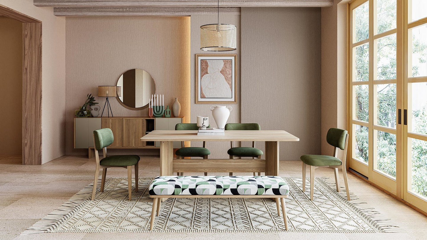 Table à manger fixe avec cadre