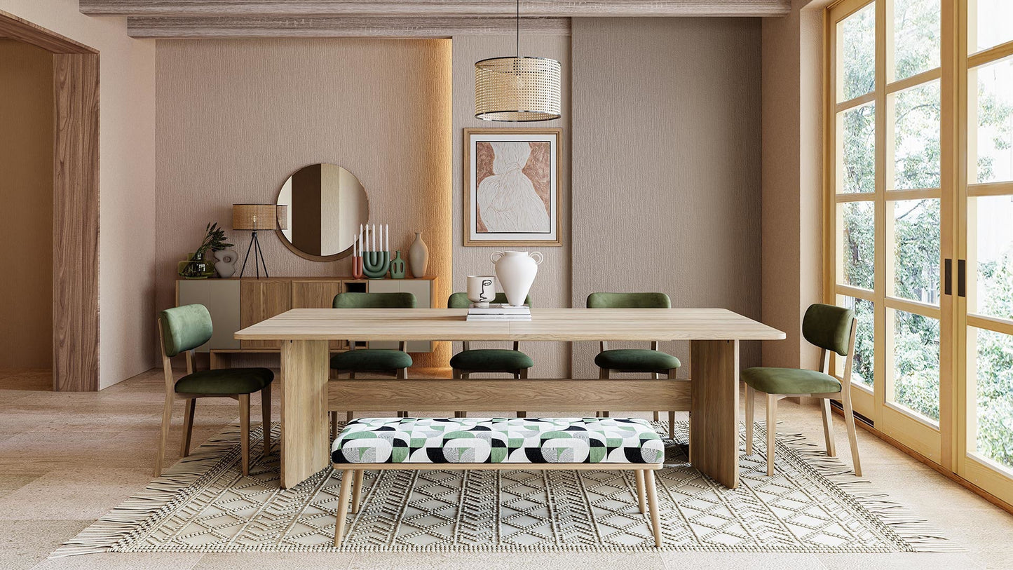 Table à manger fixe avec cadre