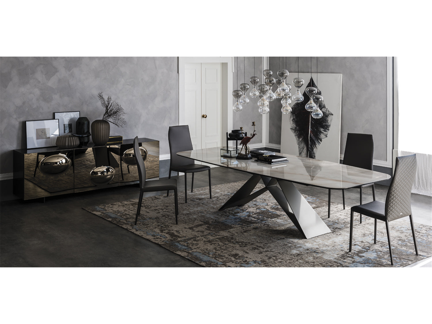 Table à manger Premier Keramik - 118 W