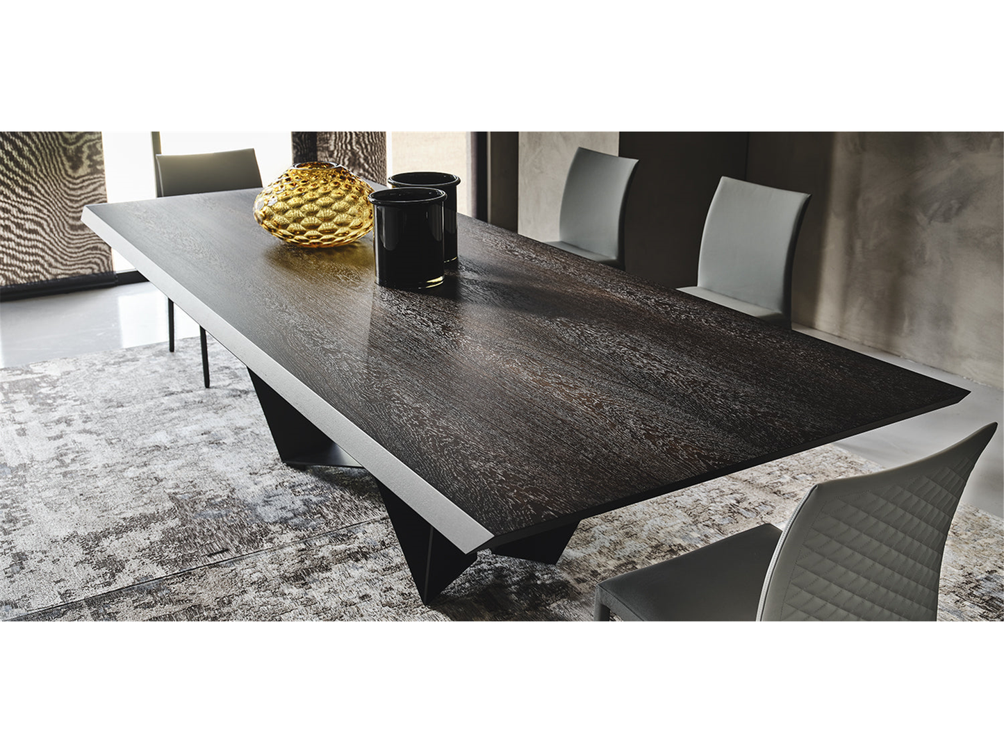 Skorpio Wood Master Dining Table - 118W