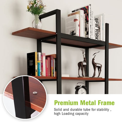 Bibliothèque à 5 niveaux, style industriel vintage