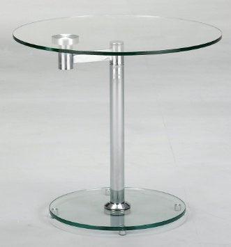 Lana Round Glass Lamp Table