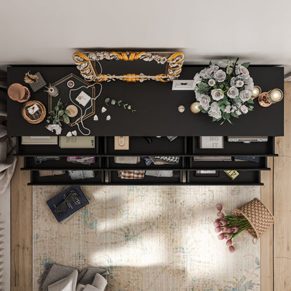 Commode d'appoint à 9 tiroirs 63W pour salon, chambre à coucher