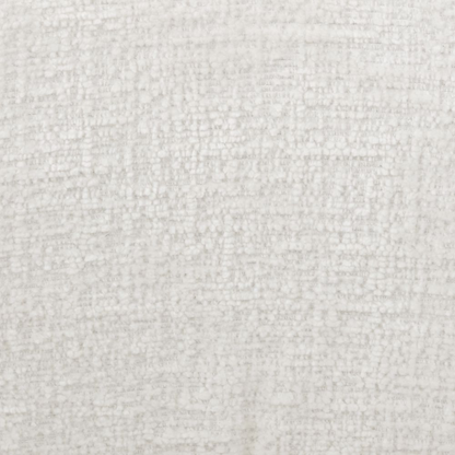 Chaise de salle à manger Rhea en tissu blanc avec cadre noir