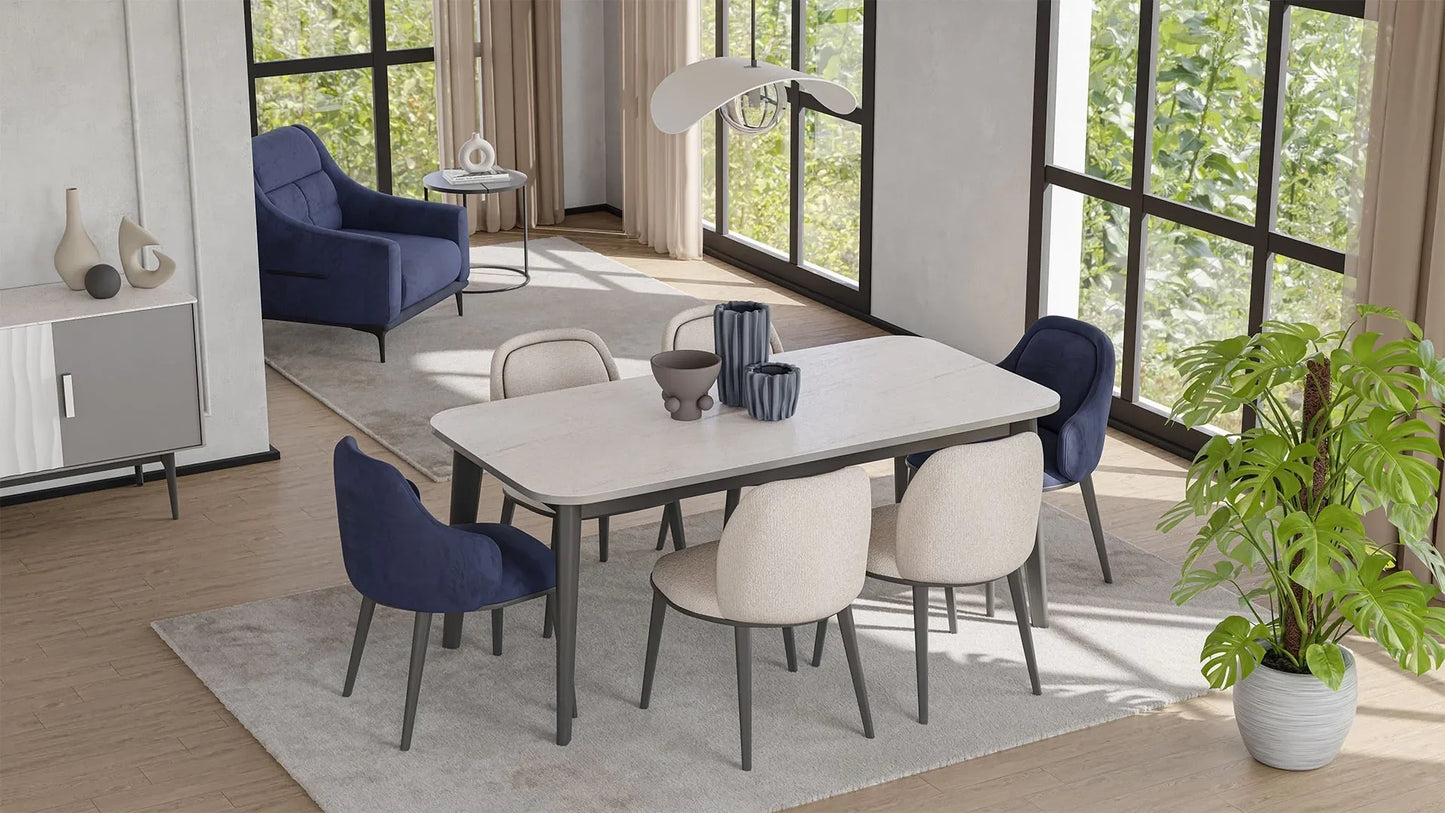 Chaise Nita avec accoudoirs