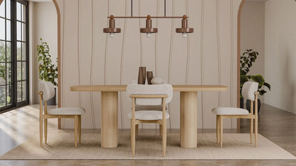 Table à manger fixe LEGNA - 180x100 cm