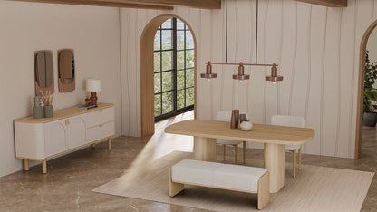 Table à manger fixe LEGNA - 180x100 cm