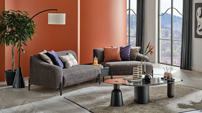 Pouf table basse triangulaire Othello
