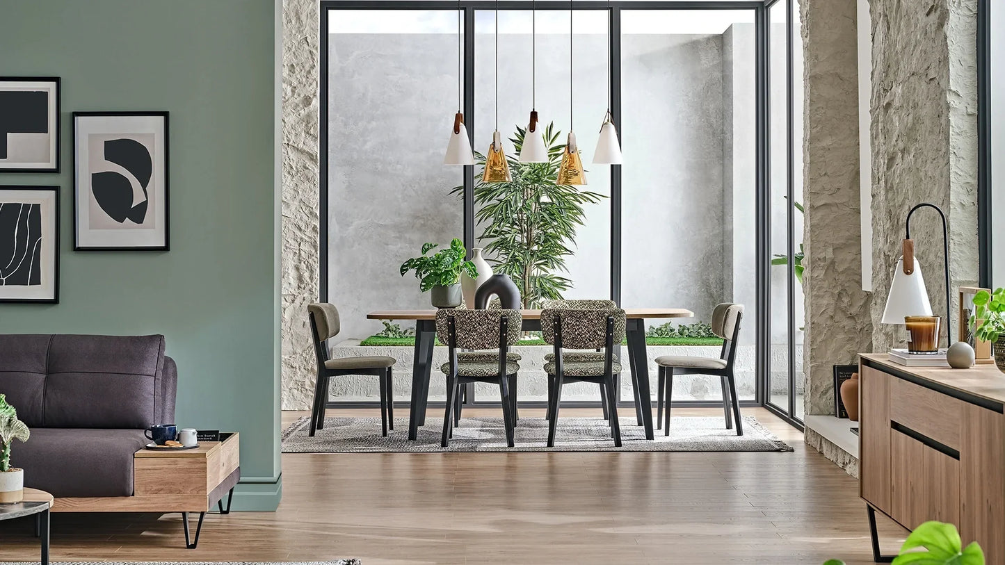 Table à manger extensible SOLID - 160 cm