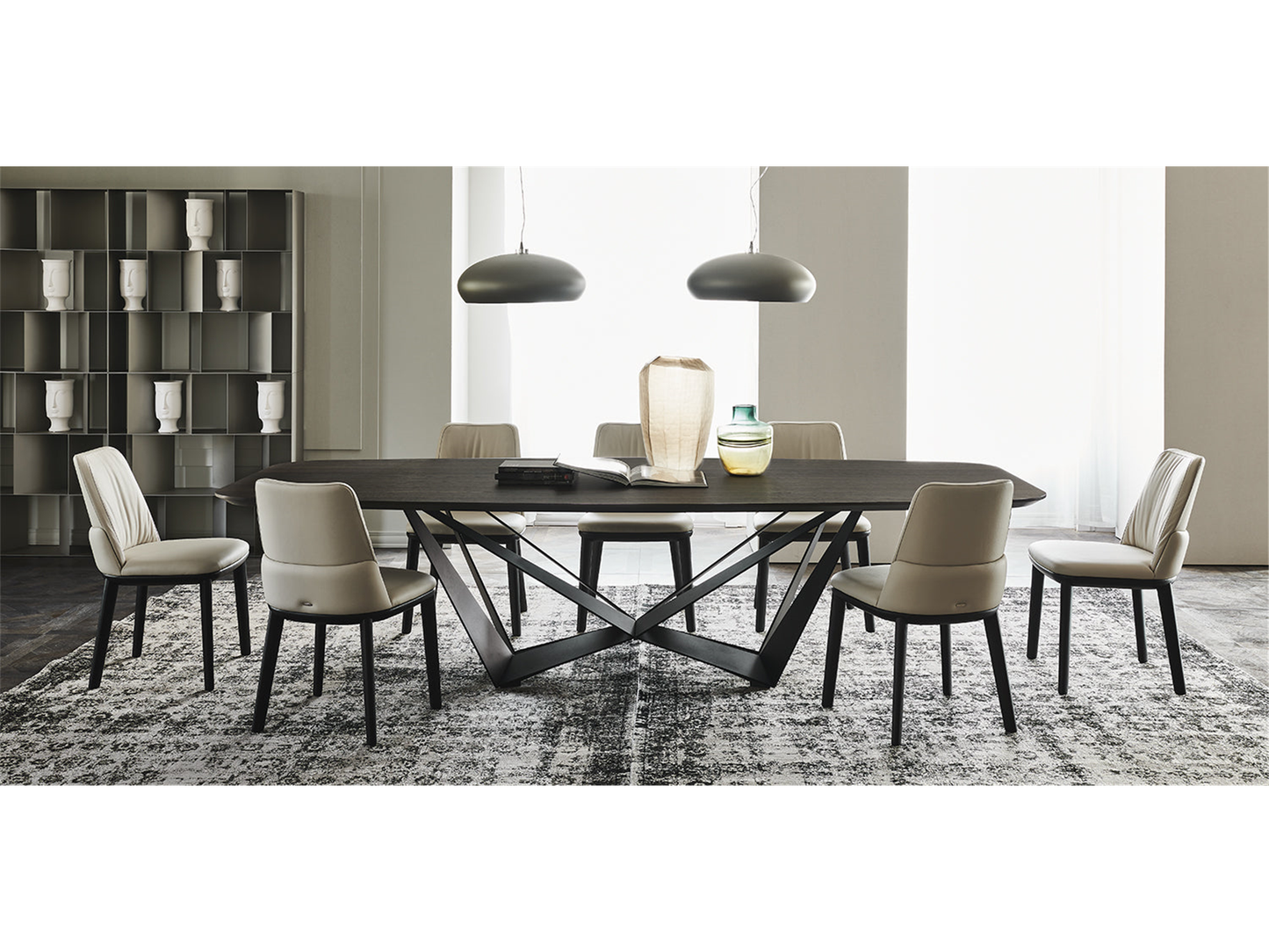 Skorpio Wood Master Dining Table - 118W