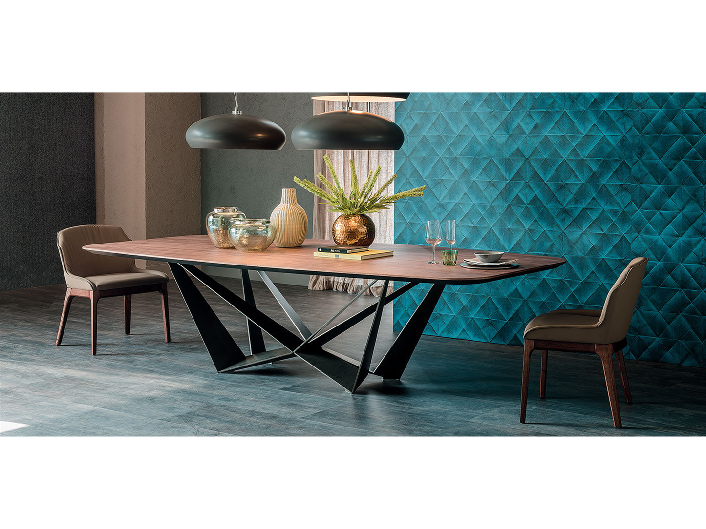 Skorpio Wood Master Dining Table - 118W