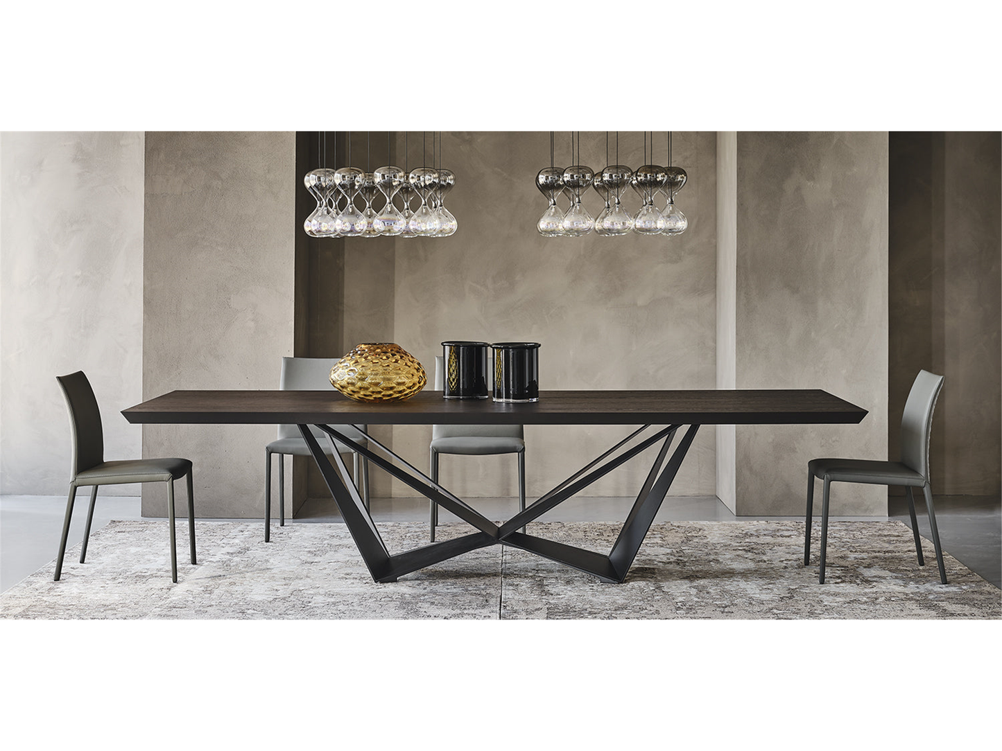 Skorpio Wood Master Dining Table - 118W