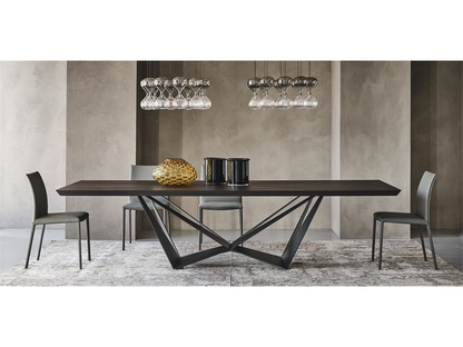 Skorpio Wood Master Dining Table - 118W