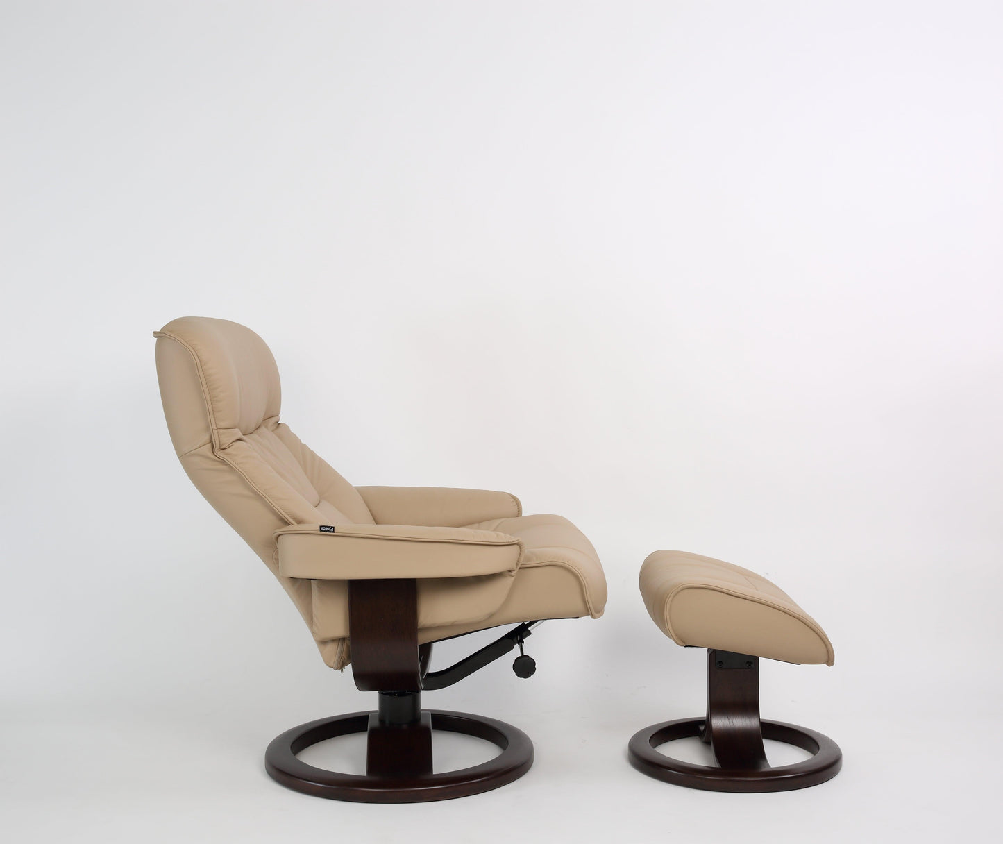 Fauteuil inclinable en cuir Bergen R couleur Havane