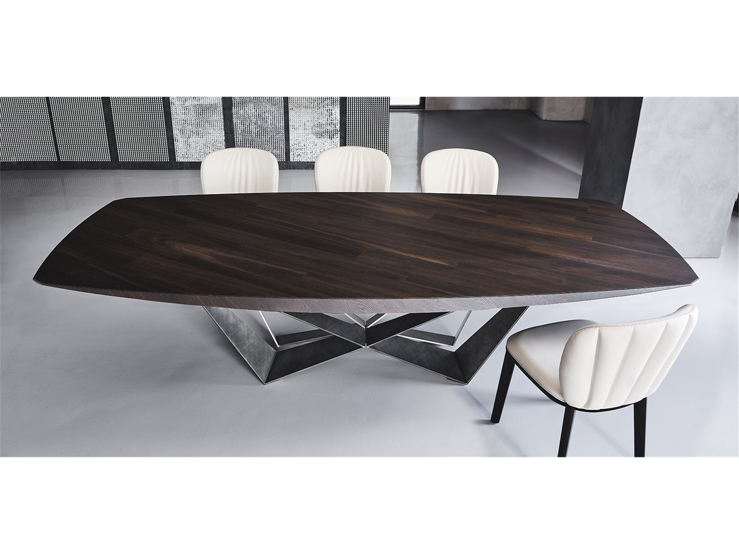 Skorpio Wood Master Dining Table - 118W