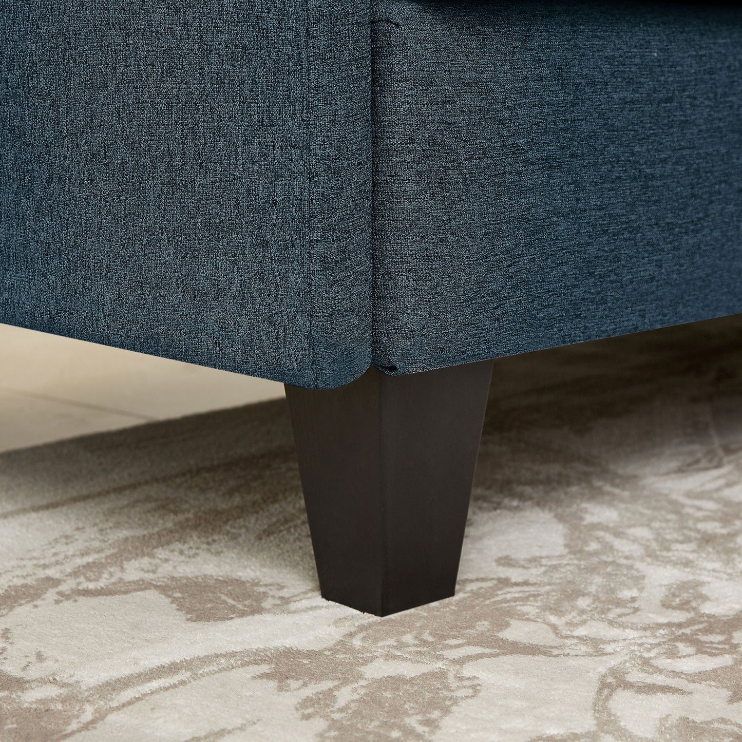 Canapé sectionnel en L 86,22 pouces avec poches de rangement latérales